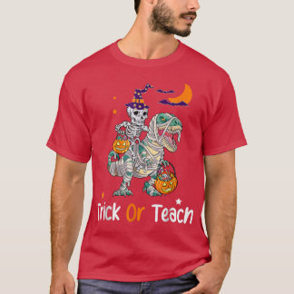 Skelettreittrick für Mama Halloween oder Teach Wi T-Shirt