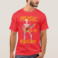 Skeletts Gitarre spielen Lover Funny Gift