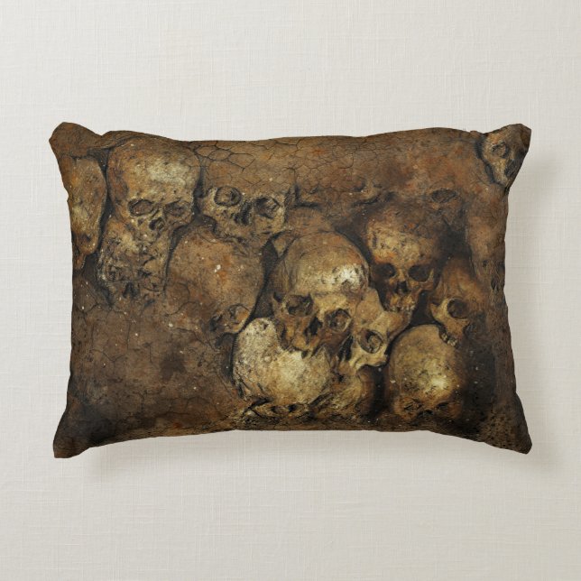 Skeletts Skulls Horror Pillow Dekokissen (Vorderseite)
