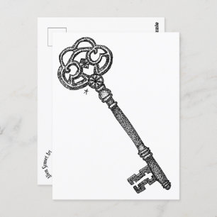Skelettschlüssel Postkarte