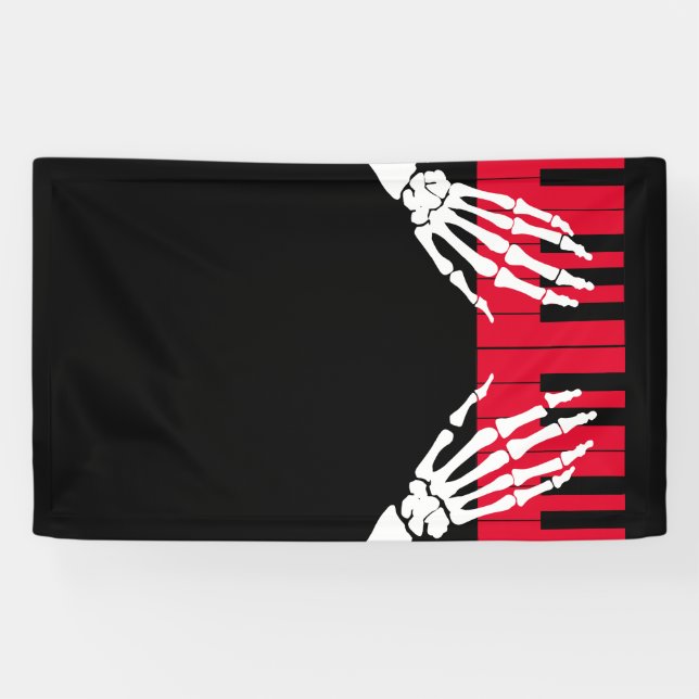 Skelettspiel Piano Banner (Horizontal)