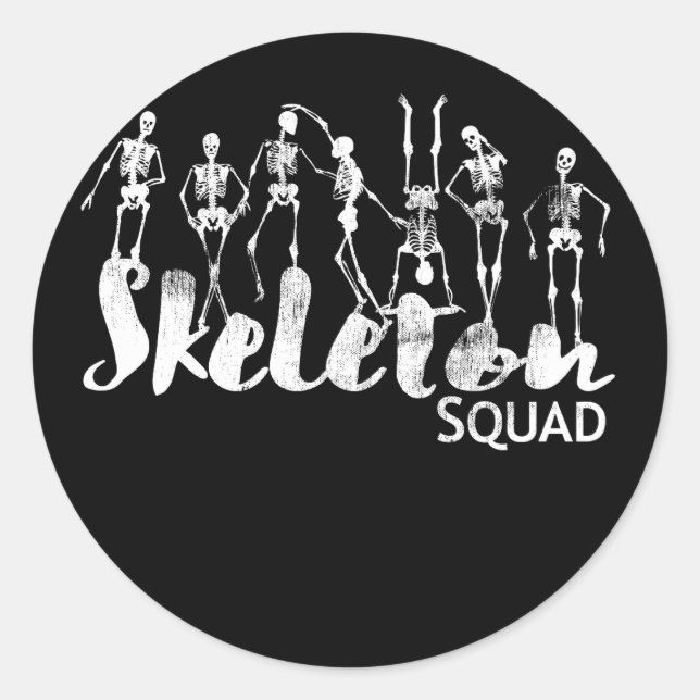 SkelettSquad Radiology Department Runder Aufkleber (Vorderseite)