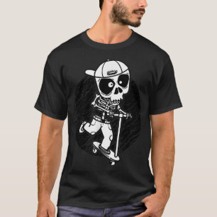 Skelettstunt-Roller-Roller T-Shirt