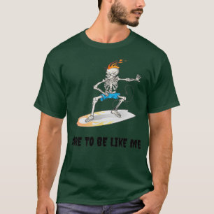 Skelettsurfing Halloween Surfen T-Shirt