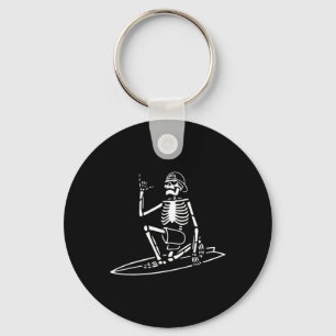Skelettsurfing Lazy Halloween Kostümknochen Schlüsselanhänger