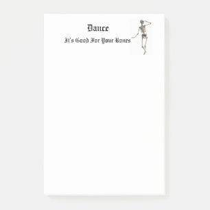 Skeletttanz Post-it Klebezettel