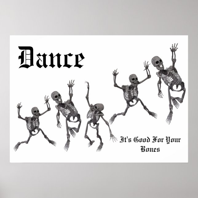 Skeletttanz Poster (Vorne)