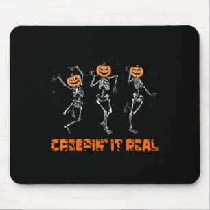 Skeletttanzen, das es echt Halloween Funny pur Mousepad