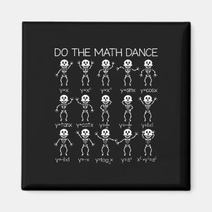 Skeletttanzfiguren Gleichung Math Teacher Hal Magnet