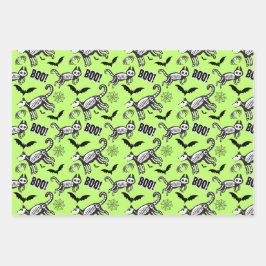 Skeletttiere Geschenkpapier Set