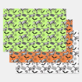 Skeletttiere Geschenkpapier Set