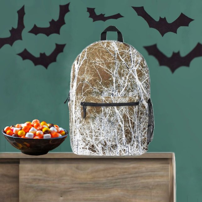 Skelettwald Bedruckter Rucksack (This backpack could be part of your Halloween costume, or spooky display!)