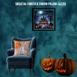 Skelettwald II Kissen