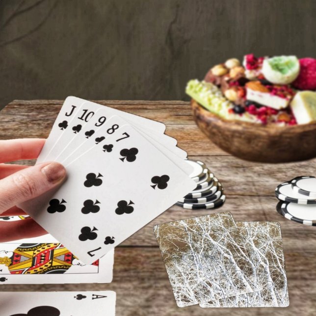 Skelettwald Spielkarten (Break out the Skeletal Forest Poker Playing Cards, for a spooky game of poker!)