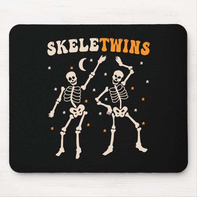 Skeletwebins Halloween Matching Funny Dancing Mousepad (Vorne)
