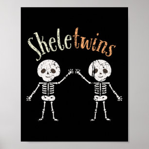 Skeletwins Kleinkind Mädchen Junge Halloween Kostü Poster