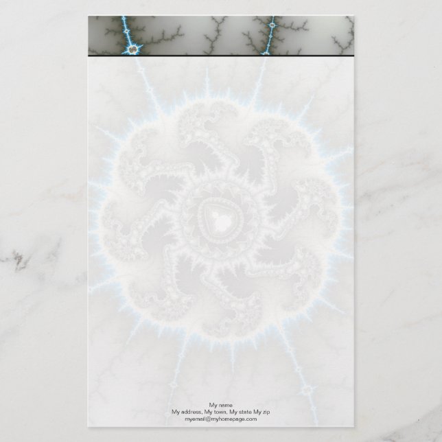Skelewheel - Fraktal Art Briefpapier (Vorderseite)