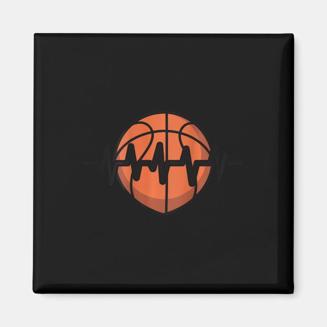 Skellett Herzschlag-Puls-Design  Magnet (Vorne)