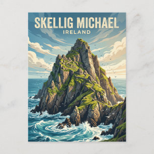 Skellig Michael Irland Postkarte
