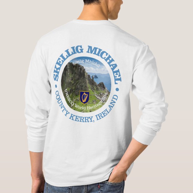 Skellig Michael (rd) T-Shirt (Rückseite)