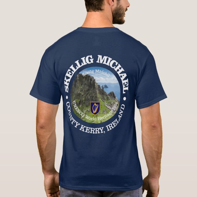 Skellig Michael (rd) T-Shirt (Rückseite)