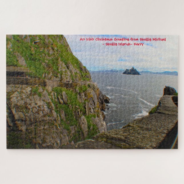 Skellig Michael Skellig Islands Kerry. Jigsaw Puz Puzzle (Horizontal)