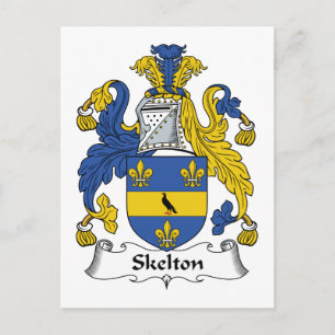 Skelton Familienwappen Postkarte