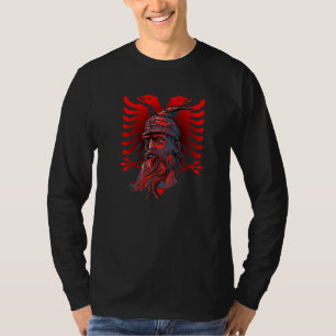 Skenderbeg Albanien und Kosovo-Flagge für stolze A T-Shirt