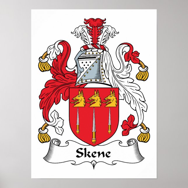 Skene Familienwappen Poster (Vorne)