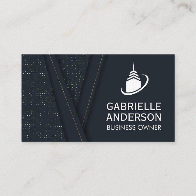 Skepper-Gebäude-Symbol Visitenkarte (Vorderseite)