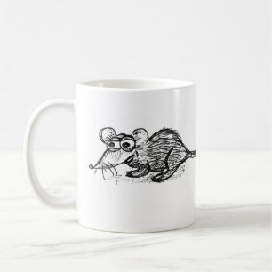 Skeptical Mouse Sketch-Tasse Kaffeetasse