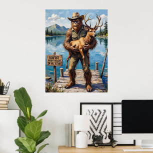 Skeptiker am See: Bigfoot's Dockside Companion Poster