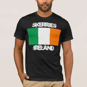 Skerries, Irland mit irischer Flagge T-Shirt