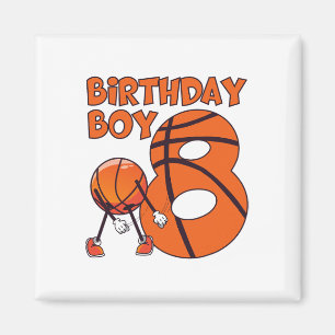 Sketch 8. Geburtstag Boy Sketll Player 8 Jahre alt Magnet
