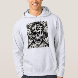 Sketch Art Rock and Roll Concert Hoodie