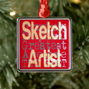 Sketch Artist Extraordinaire Ornament Aus Metall