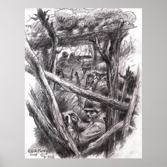 Sketch Artist Rifleman Poster (Vorne)