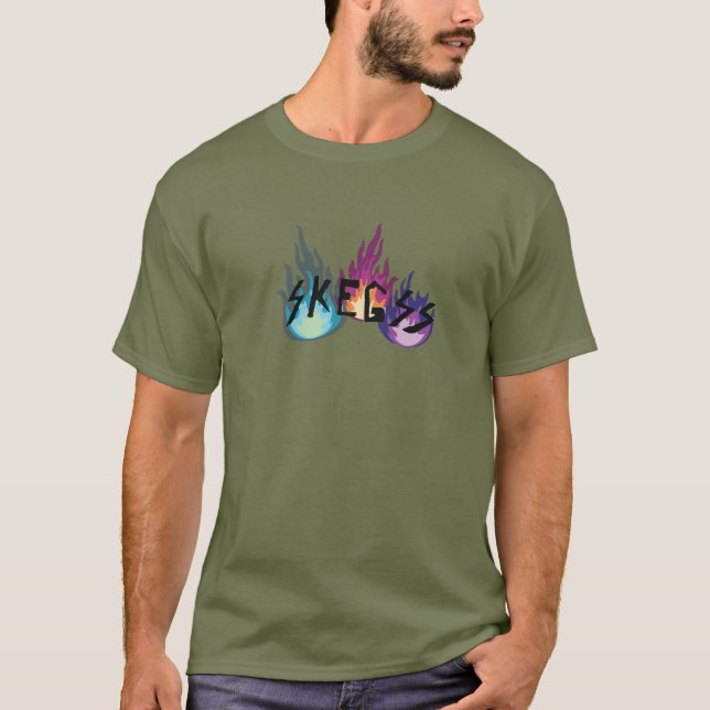 Sketch-Aufkleber5 T-Shirt (Vorderseite)