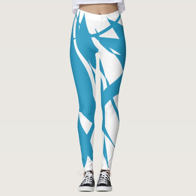 SKETCH BLUE LEGGINGS (Vorderseite)