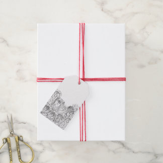 Sketch Bouquet Geschenkanhänger