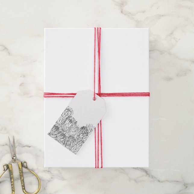 Sketch Bouquet Geschenkanhänger (Mit Garn)