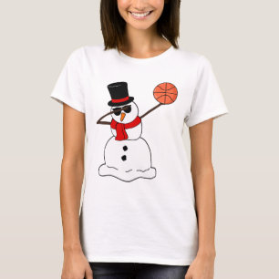 Sketch Dabbing Snowman Frische Pasta machen T-Shirt