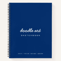 Sketch doodle art name sketchbook indigo
