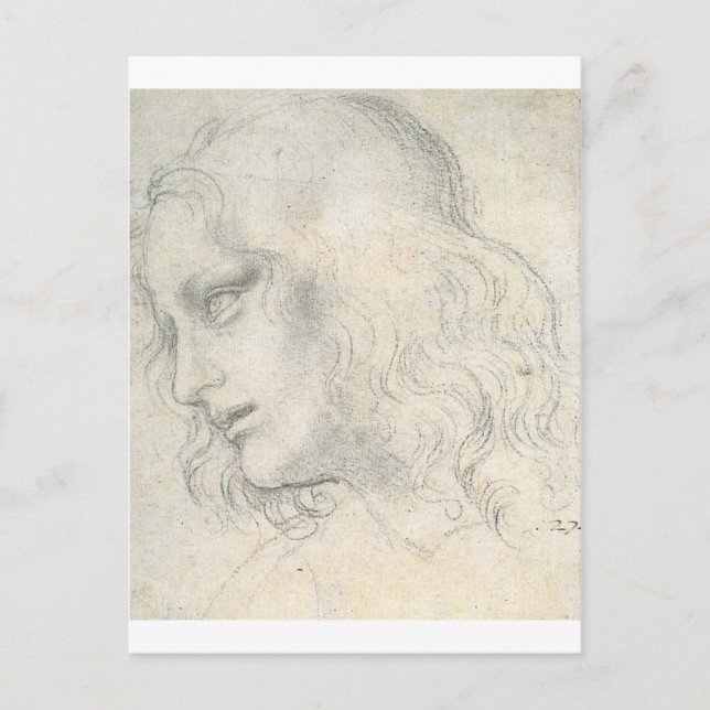 sketch for Leonardo da Vinci's Last Supper. Postkarte (Vorderseite)
