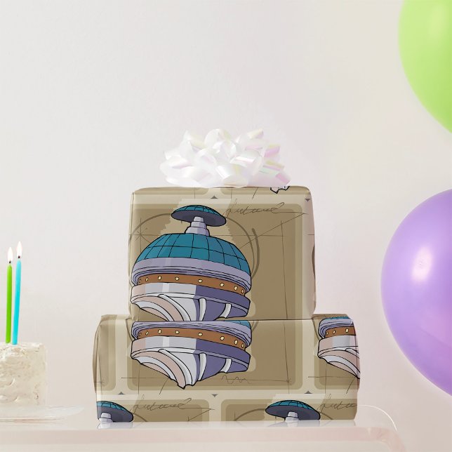 Sketch für die Raumstation Geschenkpapier (Von Creator hochgeladen)