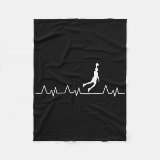 Sketch Heartbeat Bll Sketll Player Dunk Sport Gesc Fleecedecke