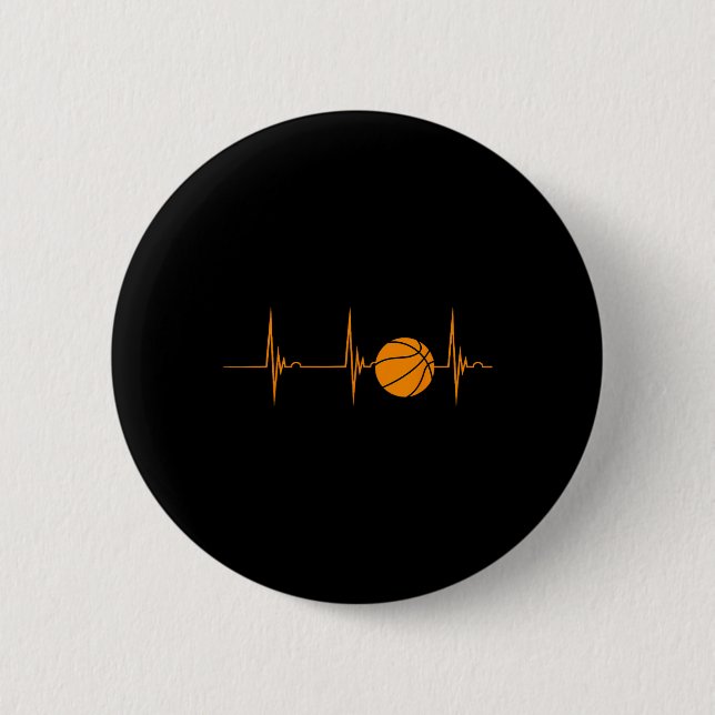 Sketch Heartbeat Ekg Pulsport Playing Sketch Button (Vorderseite)