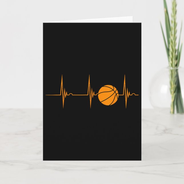 Sketch Heartbeat Ekg Pulsport Playing Sketch Karte (Vorderseite)