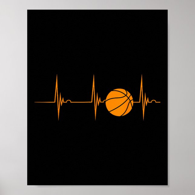 Sketch Heartbeat Ekg Pulsport Playing Sketch Poster (Vorne)