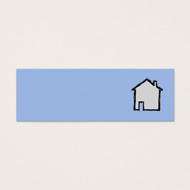 Sketch im Haus. Schwarz und Blau. (Vorderseite)